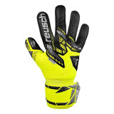Goalkeeper Gloves Reusch Attrakt Silver safe Yellow Black Adults
