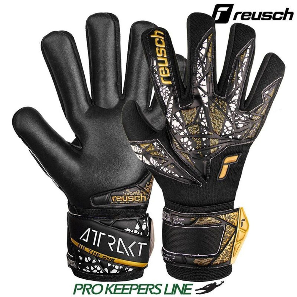 Goalkeeper Gloves Reusch Attrakt Silver Nc Black
