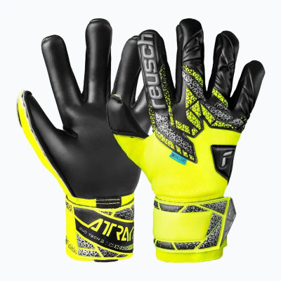 Goalkeeper Gloves Reusch Attrakt Duo safe Yellow Adults