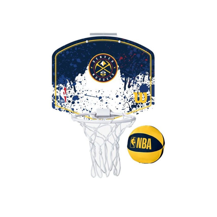 Basketball Basket Wilson NBA Team Mini Denver Nuggets Blue