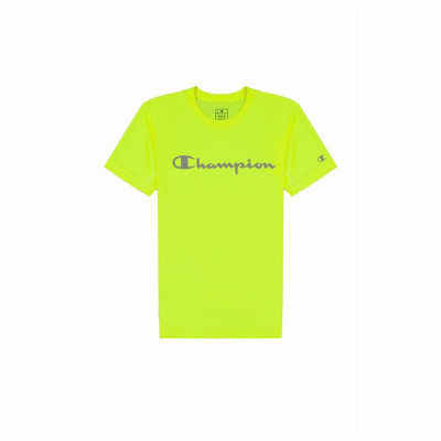Men’s Short Sleeve T-Shirt Champion Crewneck Lime green