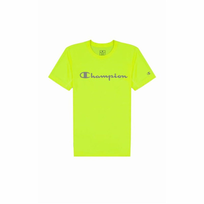 Men’s Short Sleeve T-Shirt Champion Crewneck Lime green