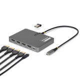 USB Cable Startech QUAD-USB-HDMI-ADAPT Grey