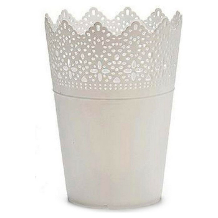 Planter Ibergarden White Plastic 15 x 18 x 15 cm