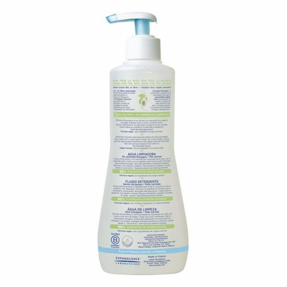 No-rinse Cleansing Water for Babies Mustela 3504105028497 300 ml Avocado