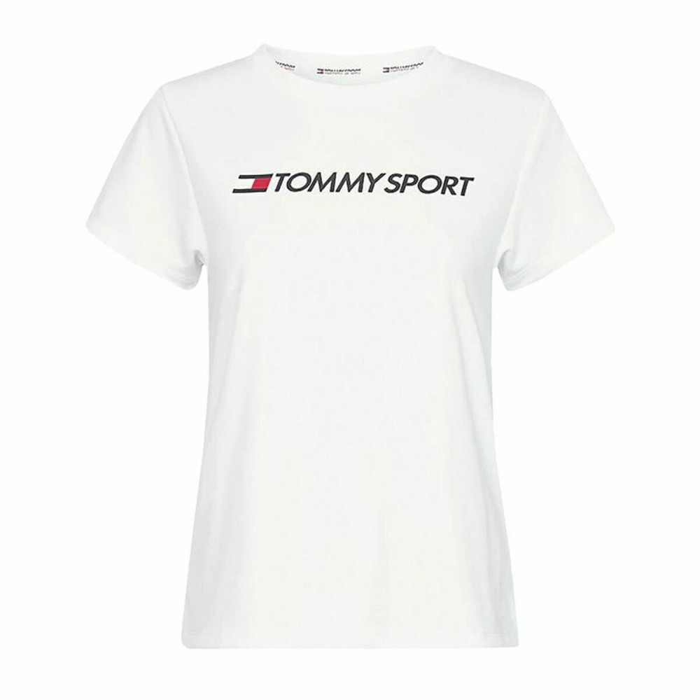 Men’s Short Sleeve T-Shirt Tommy Hilfiger Logo Chest White