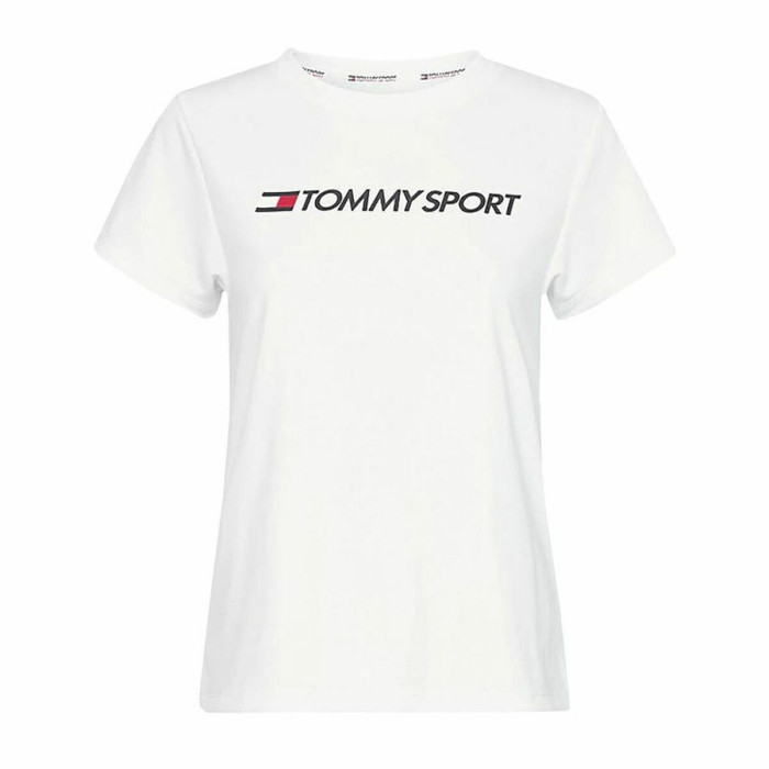 Men’s Short Sleeve T-Shirt Tommy Hilfiger Logo Chest White