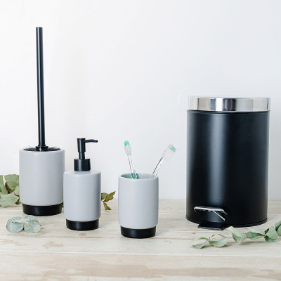 Soap Dispenser Quid Cabinet Grey Ceramic