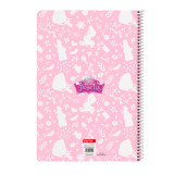 Notebook Disney Princess Magical Beige Pink A4 80 Sheets