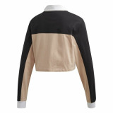 Women’s Short Sleeve Polo Shirt Adidas Originals Cropped Lady Black