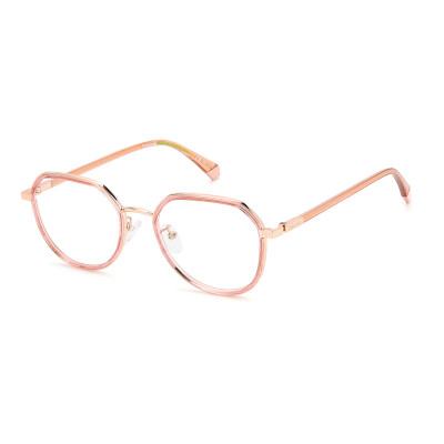 Unisex' Spectacle frame Polaroid PLDD455GDDB Golden Ø 53 mm