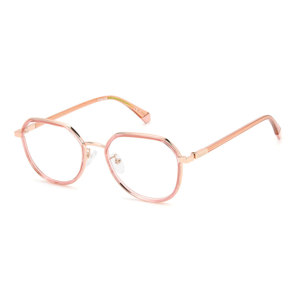 Unisex' Spectacle frame Polaroid PLDD455GDDB Golden Ø 53 mm