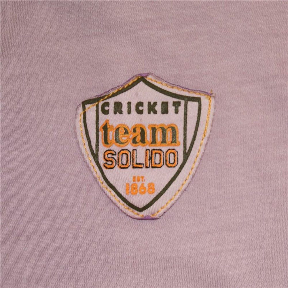 Men’s Short Sleeve Polo Shirt Solido Team Cricket