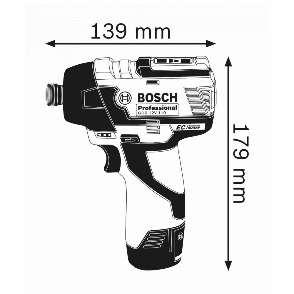 Electric screwdriver BOSCH GDR 12V-110 Professional 110 Nm