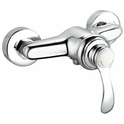 Mixer Tap Rousseau Byron Grey Chrome Metal Brass 15 cm Shower