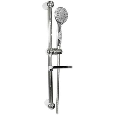 Shower Column Rousseau Grey Chrome Metal