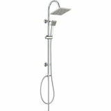 Shower Column Rousseau Soto Grey Chrome Metal 22 mm 73 x 73 mm