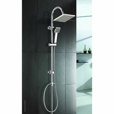 Shower Column Rousseau Soto Grey Chrome Metal 22 mm 73 x 73 mm