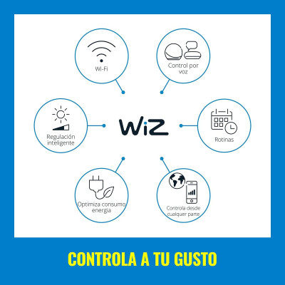 Wreath of LED Lights Wiz   Multicolour 8 W