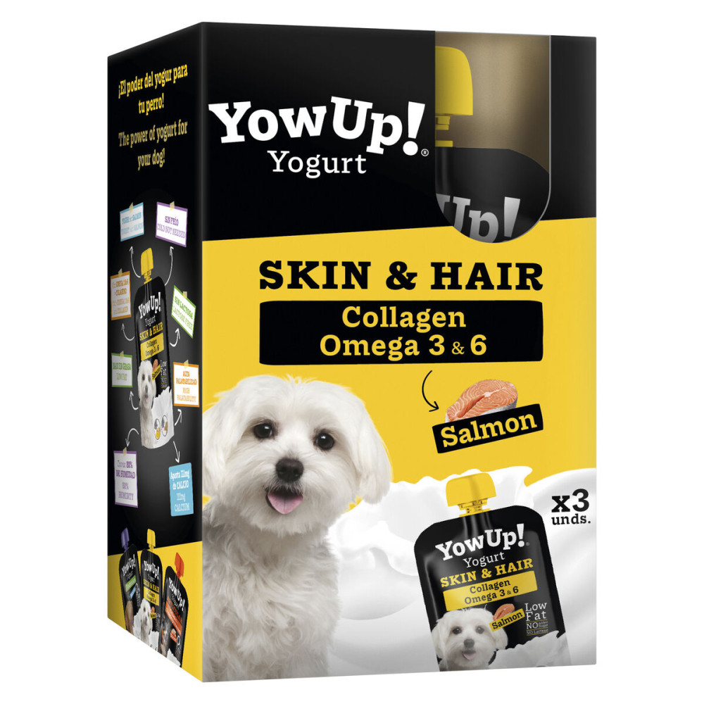 Wet food YowUp Skin and Hair Salmon 3 x 115 g 3 Units
