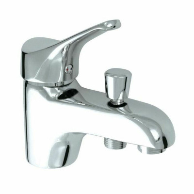 Tap mixer for shower Rousseau Edinburgh Grey Metal 16 x 12 x 21 cm