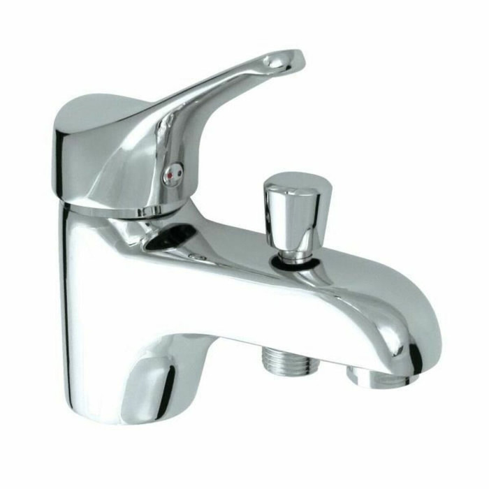 Tap mixer for shower Rousseau Edinburgh Grey Metal 16 x 12 x 21 cm