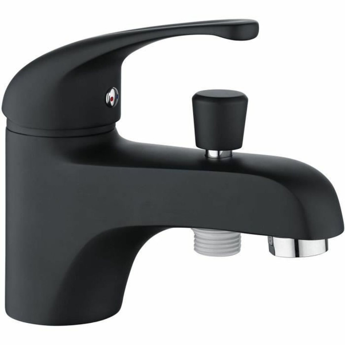 Tap mixer for shower Rousseau Fira Black noir 12 x 14 x 21 cm