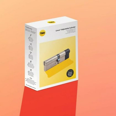 Lock Yale Silver Metal Brass Circular