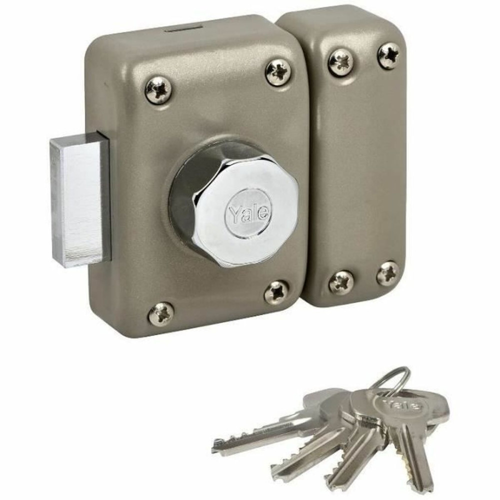 Bolt lock Yale YV25BT-45/SC Steel Doors Ø 23 mm