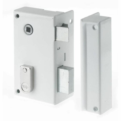 Bolt lock Yale YAV37D  12,5 x 7 x 18 White Steel Doors Vertical