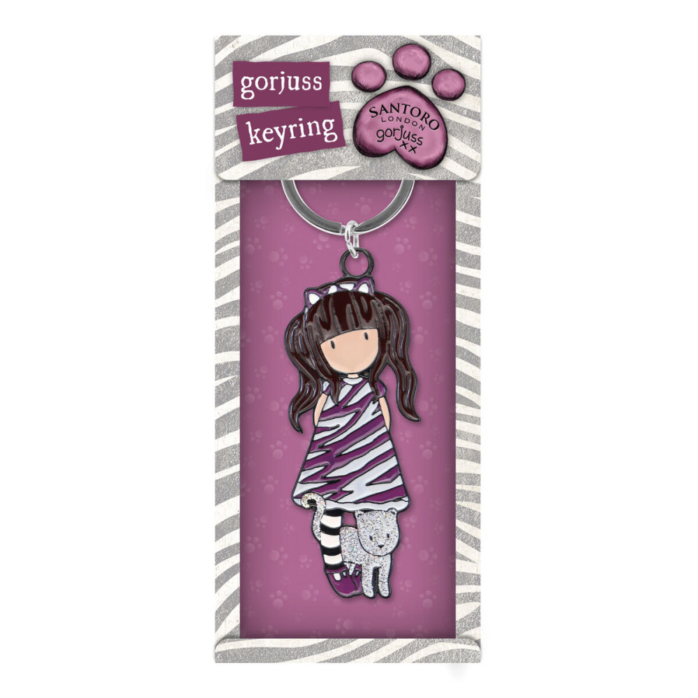 Keychain Gorjuss Purrrrrfect love 12 Pieces