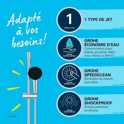 Shower Column Grohe Vitalio Start 110 Chrome Plastic