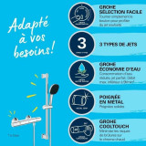 Shower Column Grohe Precision Trend Chrome Metal