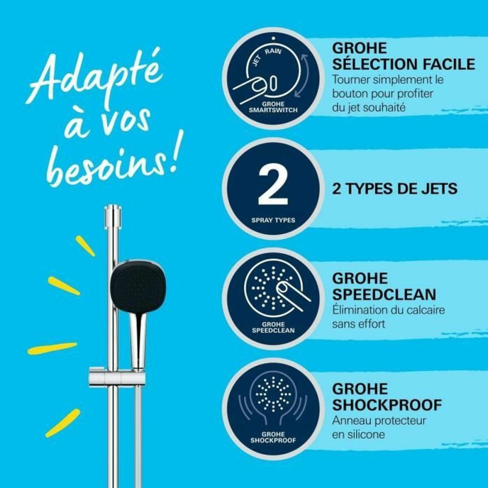 Shower Column Grohe Vitalio Comfort 110 Metal