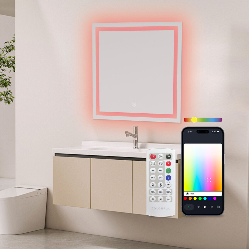 Bathroom mirror with LED light KSIX Aqua E 36 W 1300 lm