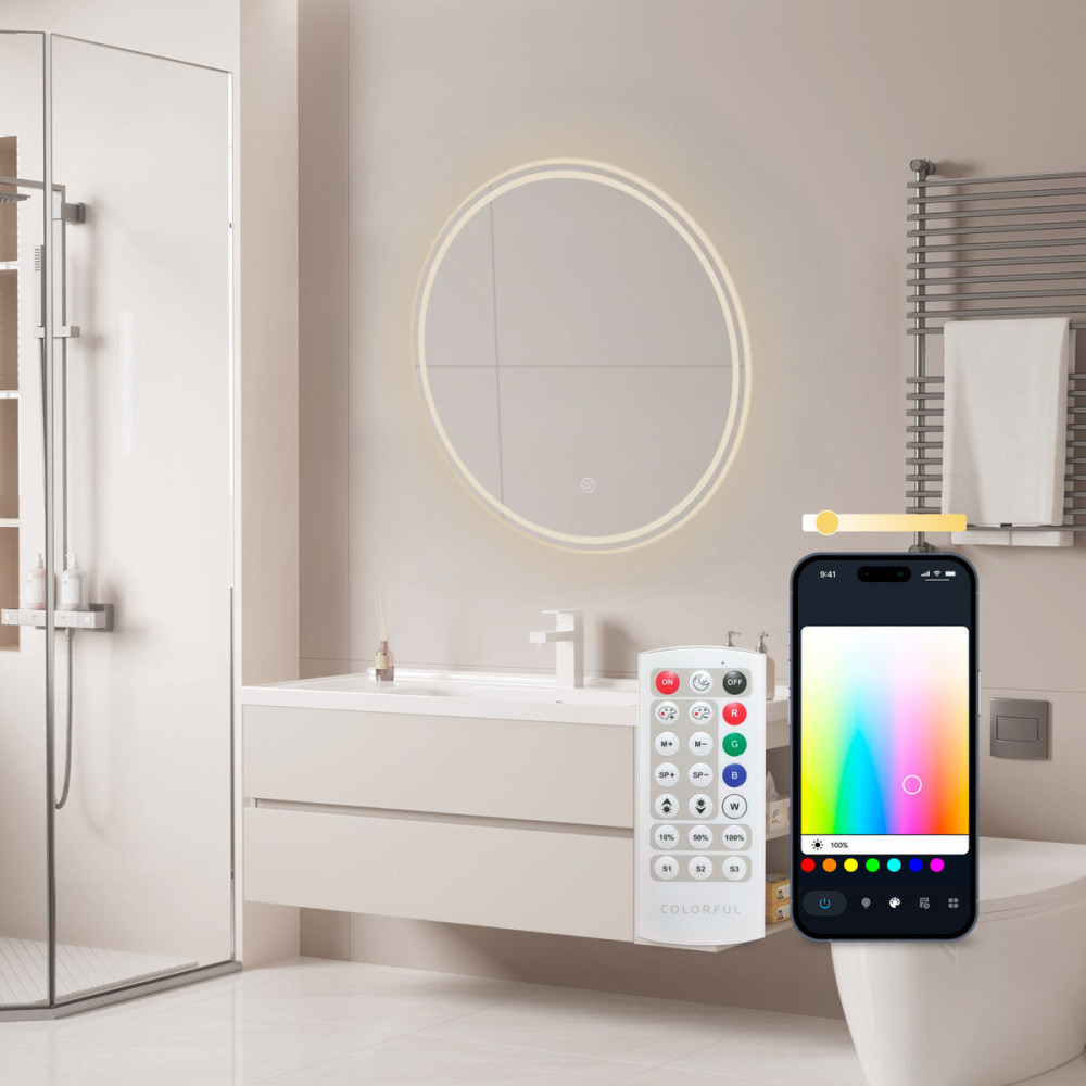 Bathroom mirror with LED light KSIX Oasis E 36 W 1000 Lm