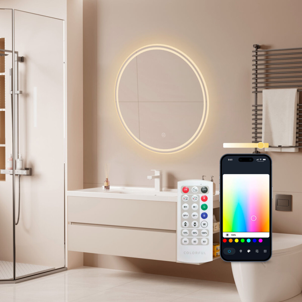 Bathroom mirror with LED light KSIX Oasis E 36 W 1000 Lm