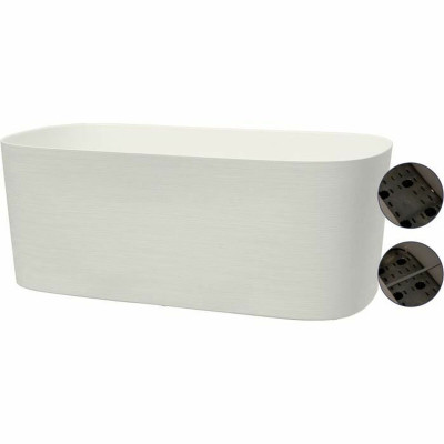 Self-watering planter Garden ID White 17 x 50 x 17 cm