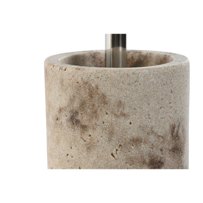 Toilet Brush Home ESPRIT Cream Silver Resin Polyethylene 10,5 x 10,5 x 37 cm