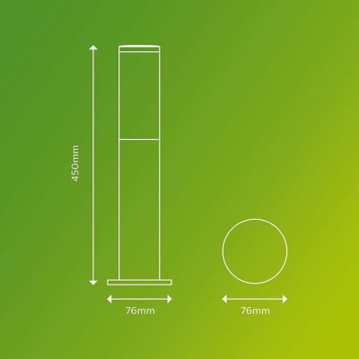 Lamp Philips Luminarias de exterior Anthracite E27 230 V 2700 K