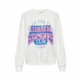 Women’s Sweatshirt without Hood Only Onlkimmie White