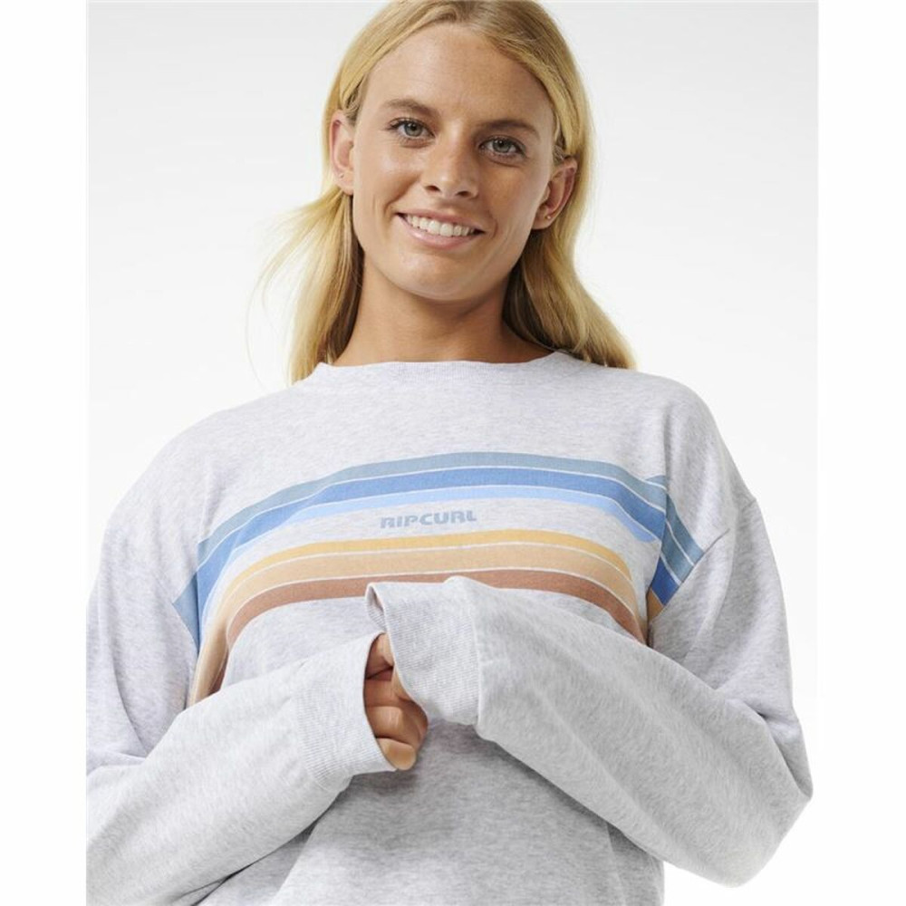 Women’s Sweatshirt without Hood Rip Curl High Tide Surf Crew Grey