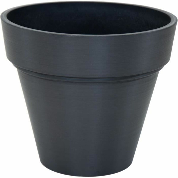 Plant pot Mega Collections Ecostone Planter Black noir Plastic Recycled 35 cm 38 x 38 x 68 cm 35 x 30 cm