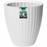 Plant pot Garden ID Fancy White Polyethylene 40 x 42 cm