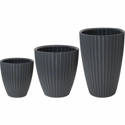 Plant pot Garden ID Fancy Anthracite 40 x 42 cm