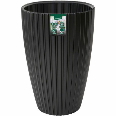 Plant pot Garden ID Fancy Black Polyethylene 40 x 58 cm