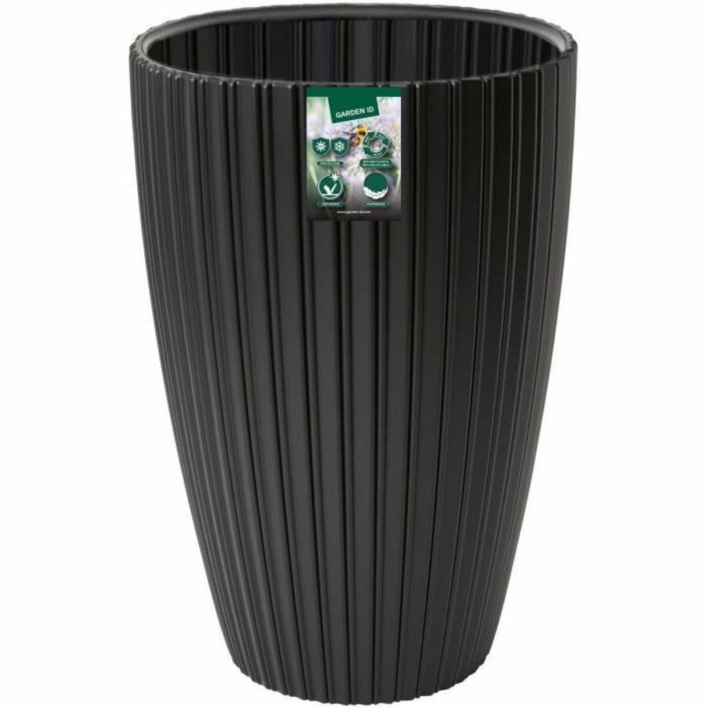 Plant pot Garden ID Fancy Black Polyethylene 40 x 58 cm