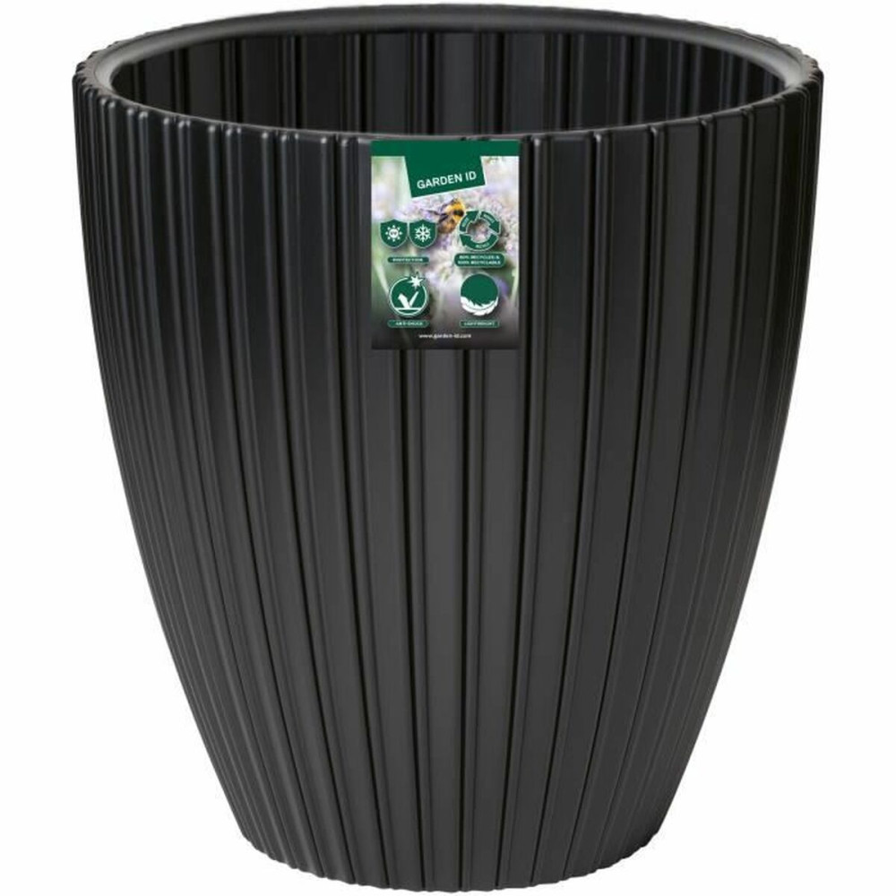 Plant pot Garden ID Fancy Black Polyethylene 40 x 42 cm