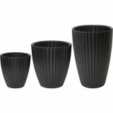 Plant pot Garden ID Fancy Black Polyethylene 40 x 58 cm