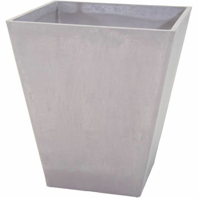 Plant pot Mega Collections Ecostone Square Brown Taupe Plastic Recycled 42 x 46 x 42 cm 43 x 43 x 74 cm 41 x 45 cm